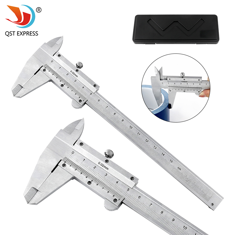 Digital Caliper 150Mm Stainless Steel - QSTEXPRESS-calibrador Vernier de Metal, 6 