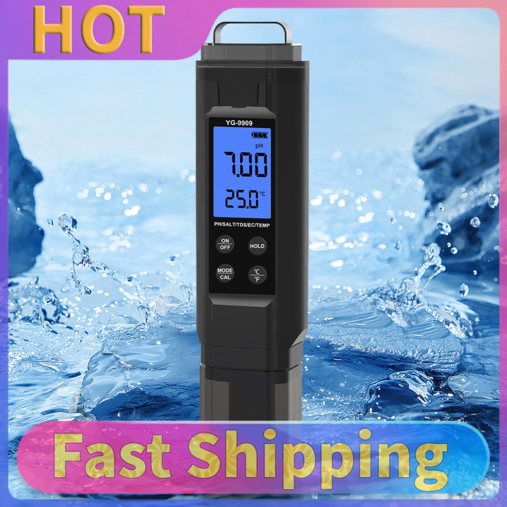 Ph Meter Digital Water Tester - Lápiz digital 5 en 1 para