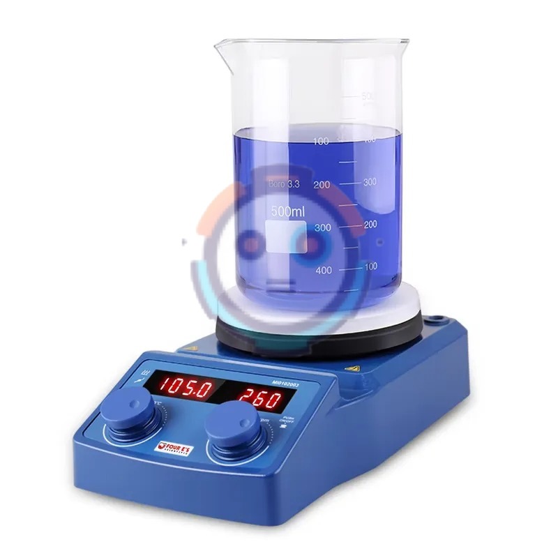 Lab Magnetic Stirrer Hot Plate - Pantalla de Diodo Emisor de Luz