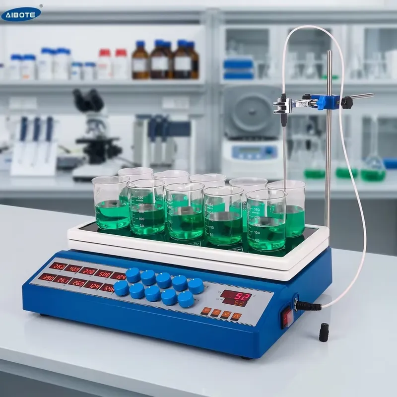 Agitador Magnético de 10 Posic - Lab Magnetic Stirrer Hot Plate reseña y precio