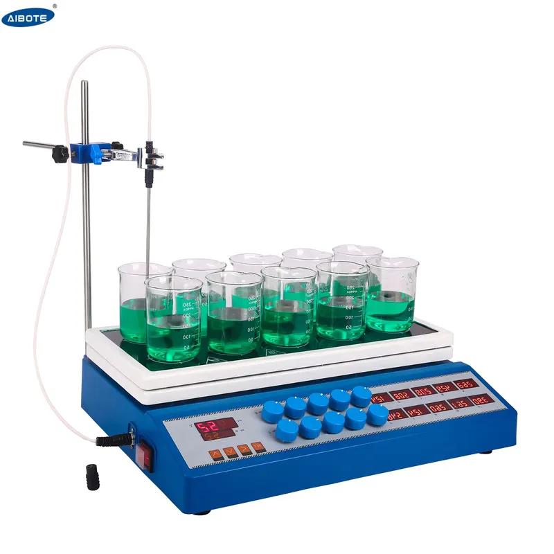 Agitador Magnético de 10 Posic - Lab Magnetic Stirrer Hot Plate reseña y precio
