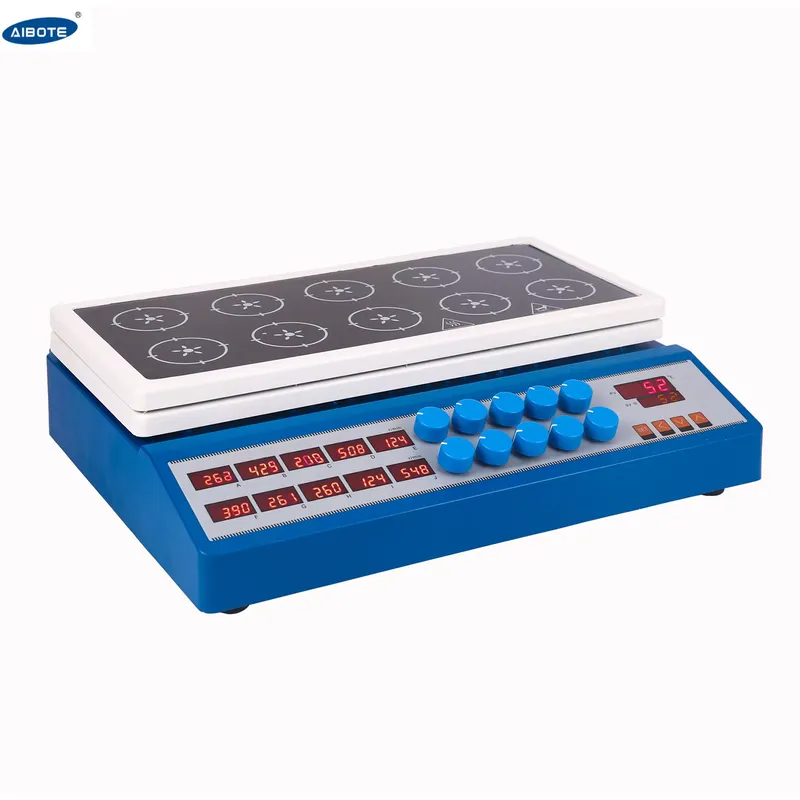 Agitador Magnético de 10 Posic - Lab Magnetic Stirrer Hot Plate reseña y precio