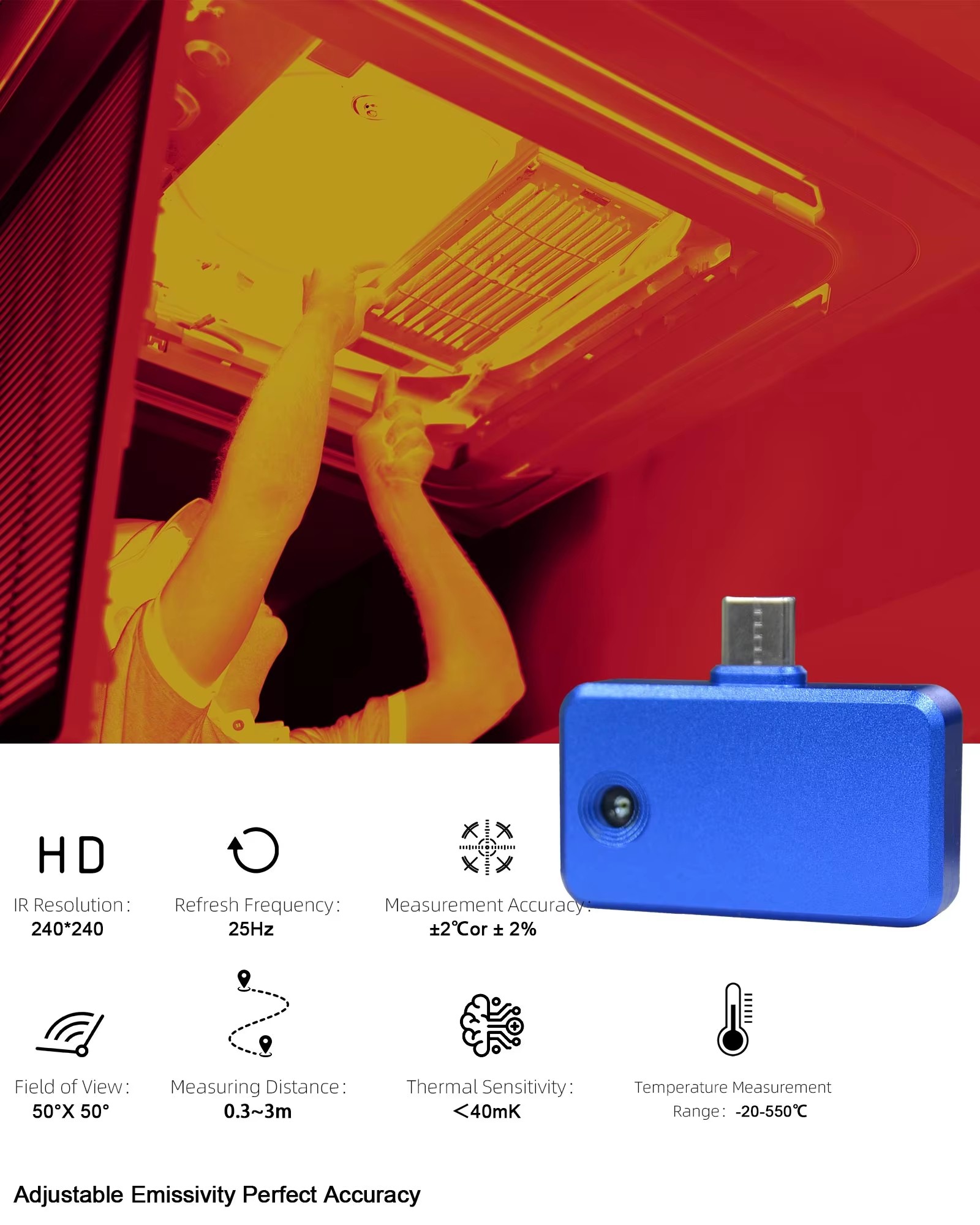 Cámara térmica para teléfono 9 - Thermal Imaging Camera Pcb Repair reseña y precio