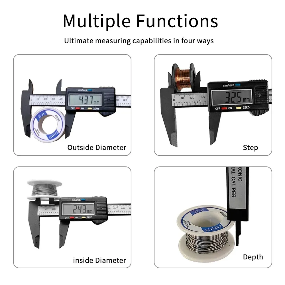 Calibrador Digital de Fibra de - Digital Caliper 150Mm Stainless Steel reseña y precio